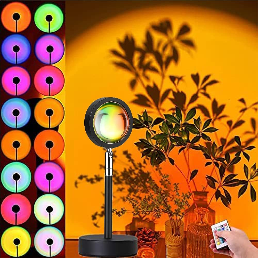 Sunset Projection Lamp Price in Bangladesh | 16 Color RGB Mood Light - Image 2