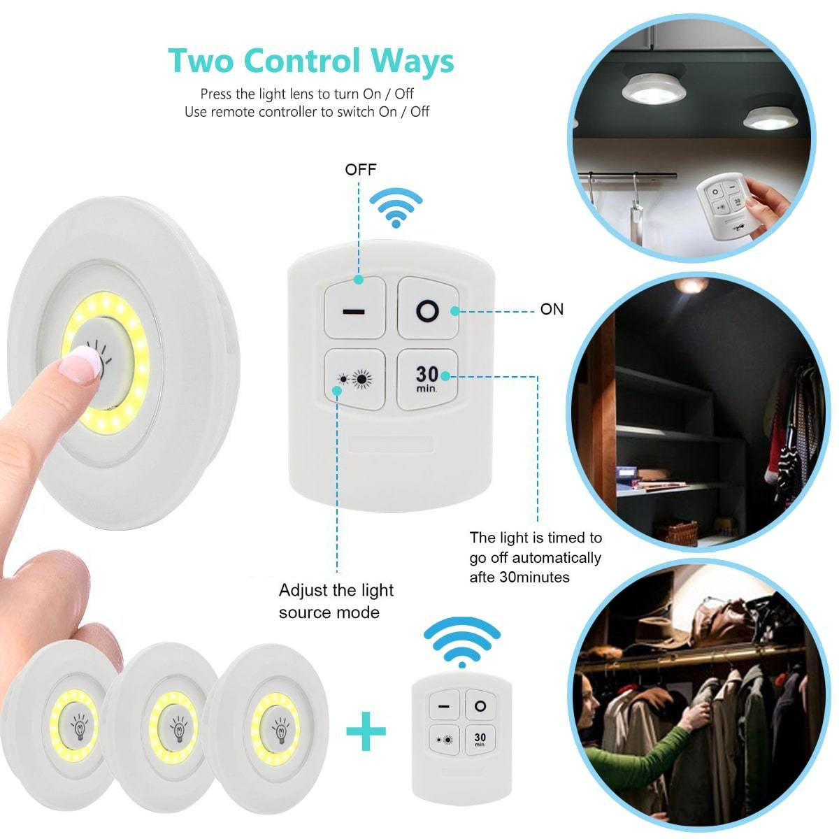 led light with remote control set of 3 Emergency light - Image 4