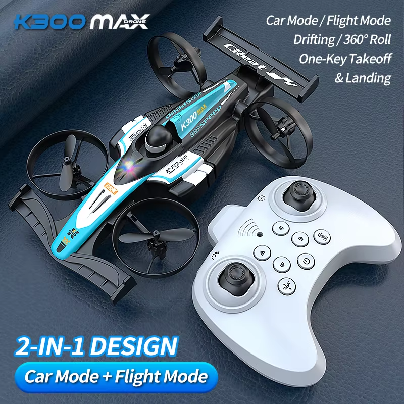 K300 Max 2 in 1 RC Drone Car - Double Battery - Image 2