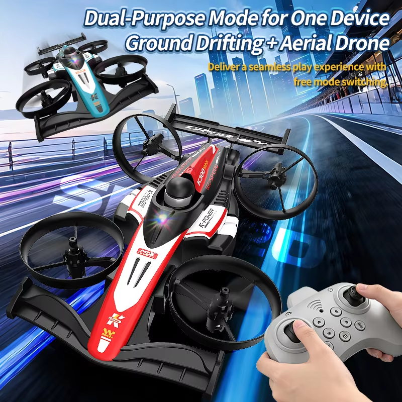 K300 Max 2 in 1 RC Drone Car - Double Battery