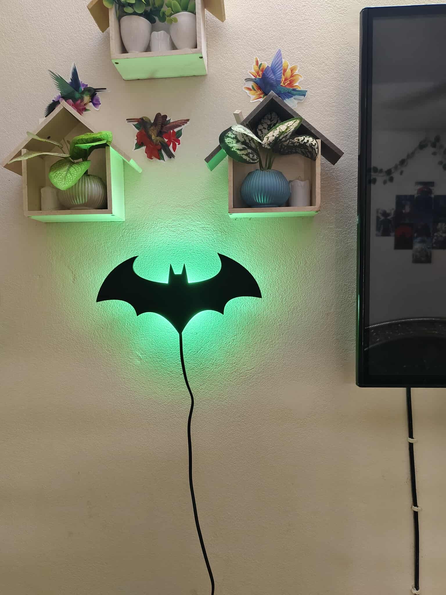 Batman RGB LED wall light