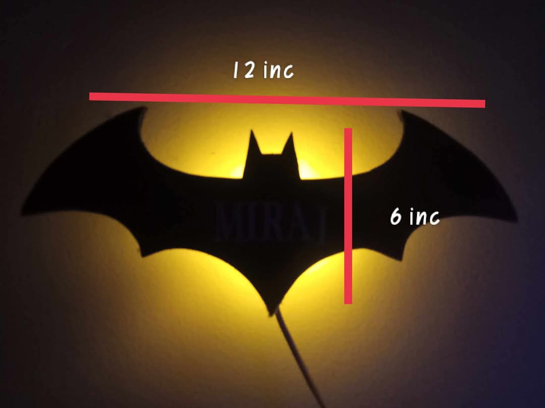 Batman RGB LED wall light - Image 6
