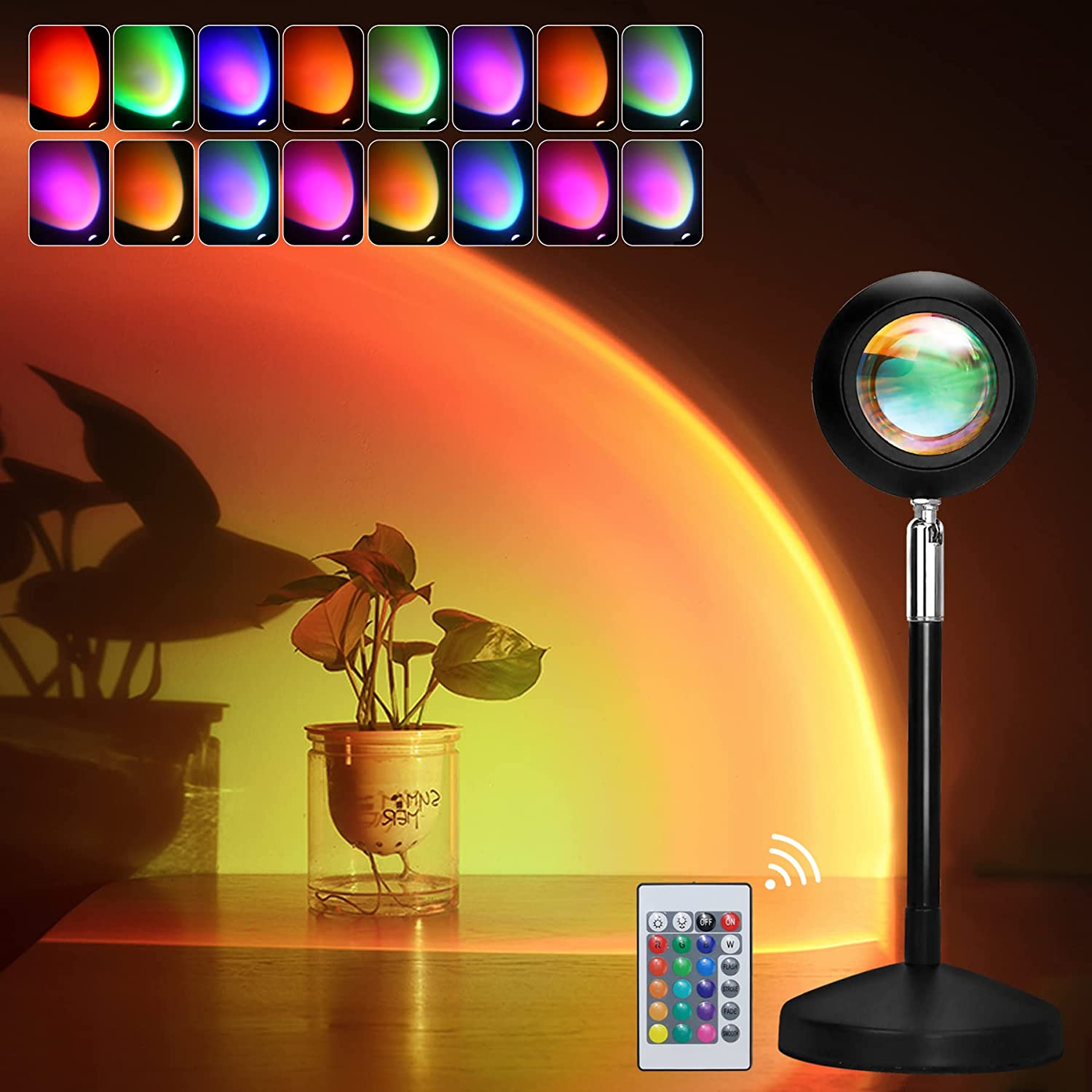 Sunset Projection Lamp Price in Bangladesh | 16 Color RGB Mood Light - Image 4