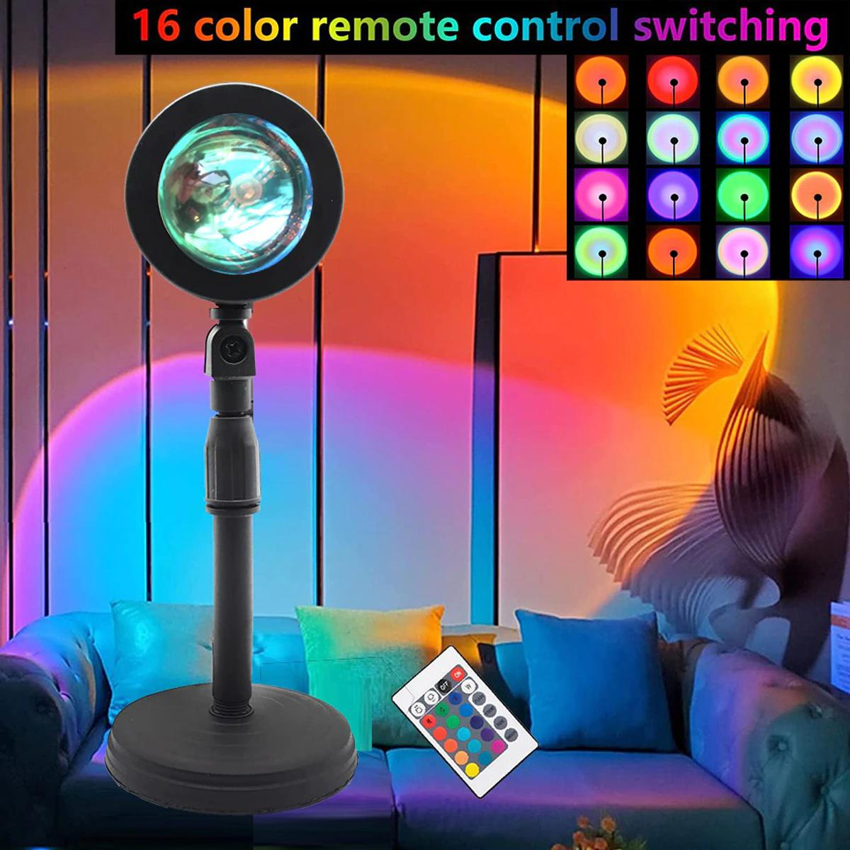 Sunset Projection Lamp Price in Bangladesh | 16 Color RGB Mood Light - Image 5