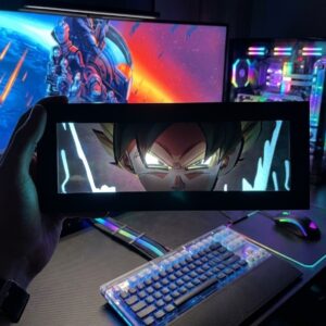 Goku Black Rectangular Anime Light Box - Red LED Glow