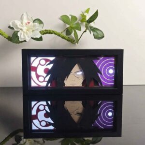 Madara Uchiha RGB Light Box – 7 Color Anime Desk Lamp & Gaming Setup Decor